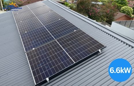 Solar Panel on Tin roof