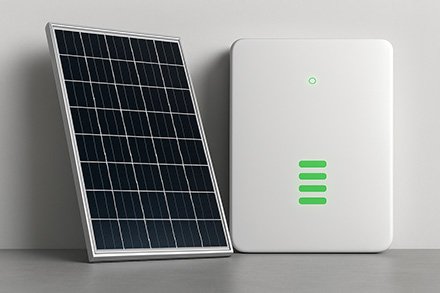 Solar panel and battery