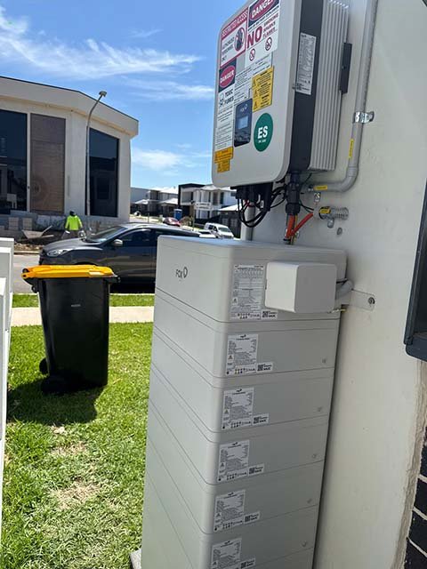 FoxEss Battery installed outside the home